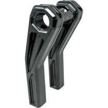 RISER PULLBACK ASCENT PRO 8" GLOSS BLACK W/ TOP CLAMP