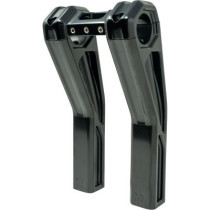 RISER PULLBACK ASCENT PRO 8" GLOSS BLACK W/ TOP CLAMP