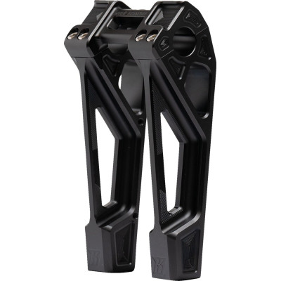 RISER & CLAMP FASTBACK 8" BLACK