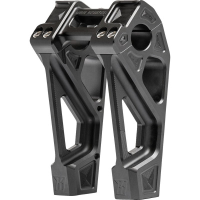 RISER & CLAMP FASTBACK 6" BLACK