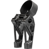 RISER & CLAMP FASTBACK 6" BLACK