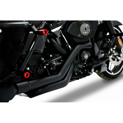 True Dual Headers Black for Harley-Davidson