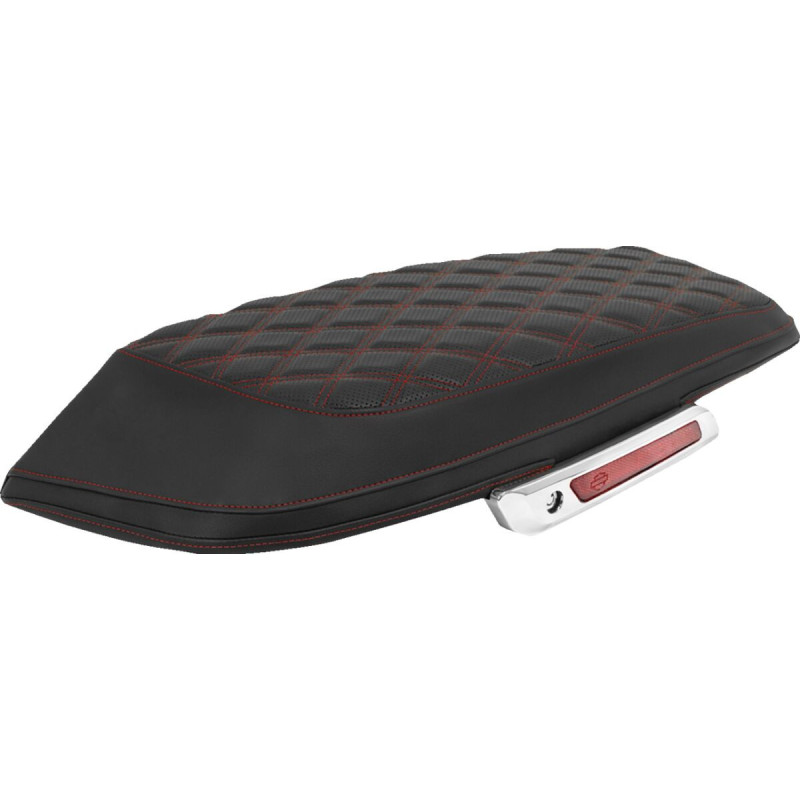 COVER SADDLEBAG LS BAGGER RED STITCH