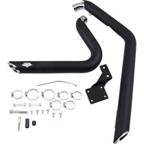 SHORTSHOTS STAGGERED EXHAUST - BLACK - SOFTAIL