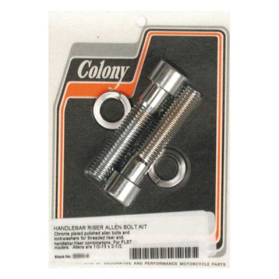 Vis de risers - 1/2"-13 - Longueur 2.5" - Harley Davidson - Chrome