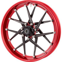 SPOKEN RIM - 21X3.50 - RED/BLACK - NESS HUB KIT REQUIRED