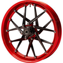 SPOKEN RIM - 21X3.50 - RED/BLACK - NESS HUB KIT REQUIRED