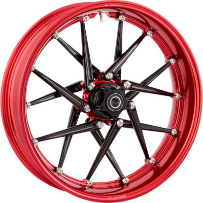 SPOKEN RIM - 21X5.50 - RED/BLACK - NESS HUB KIT REQUIRED