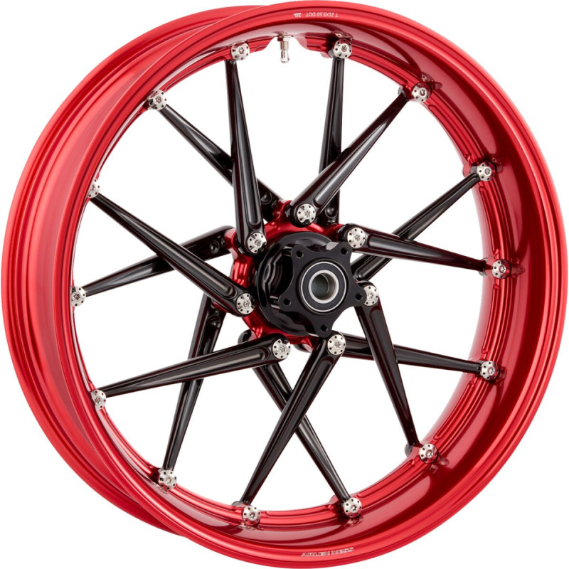 SPOKEN RIM - 21X5.50 - RED/BLACK - NESS HUB KIT REQUIRED