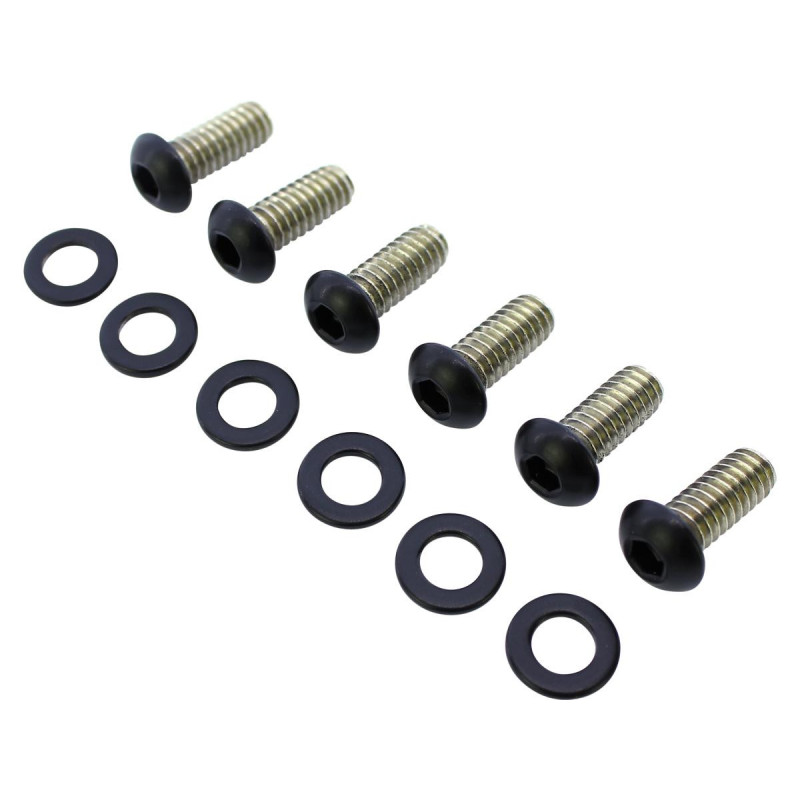  Derby Cover Screw Kits Matte Black Powder Coated 
