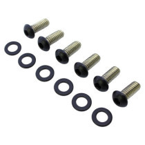  Derby Cover Screw Kits Matte Black Powder Coated 