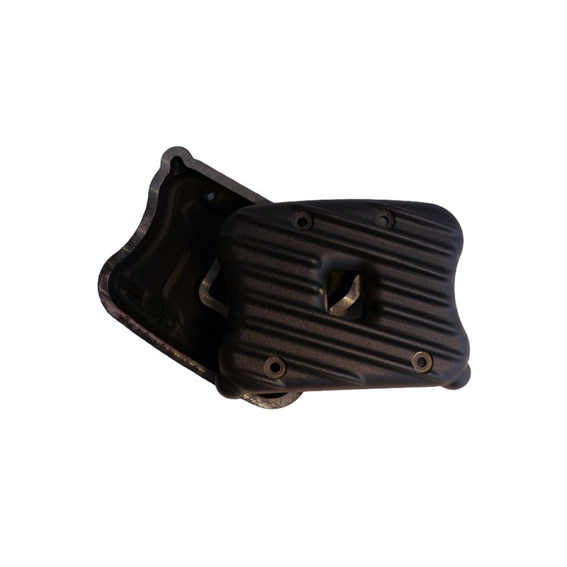 EMD, Sportster Ribster rocker cover set. Black