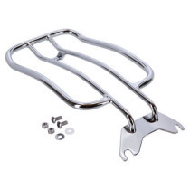 Solo seat luggage rack, 7". Chrome