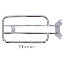 Solo seat luggage rack, 7". Chrome
