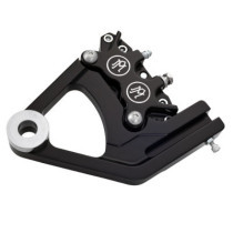PM, 4-piston one-piece caliper/bracket, rear. Black CC