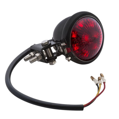 Motone, Tail Light  LED. Black/ Stainless