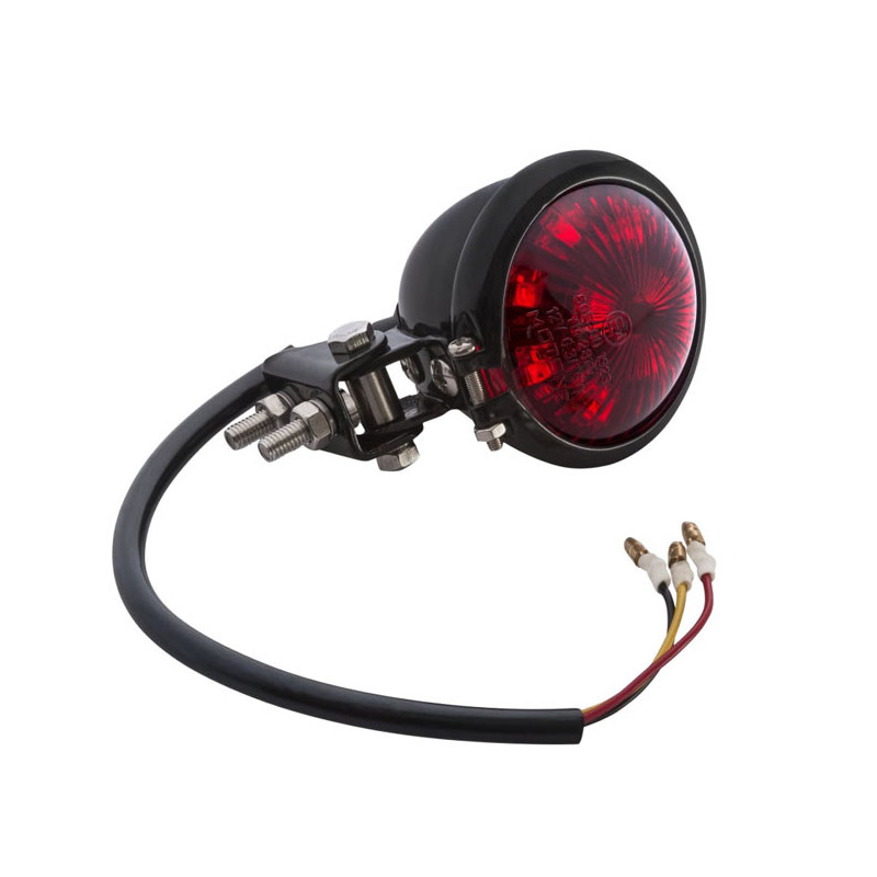 Motone, Tail Light  LED. Black/ Stainless