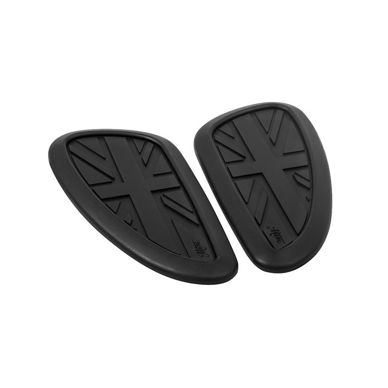 Motone, Petrol tank Knee Pads Set. Black