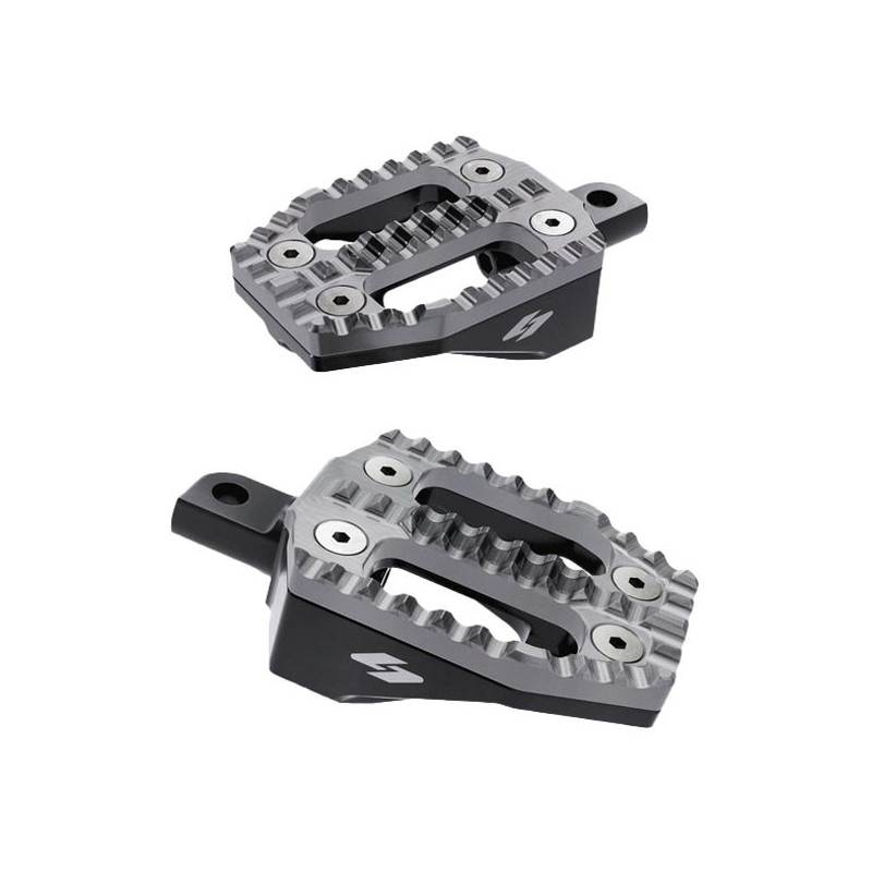 Kraus, EXO passenger foot peg base. Black anodized aluminum