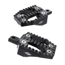 Kraus, EXO foot peg peg set. Black alu top / Black alu base