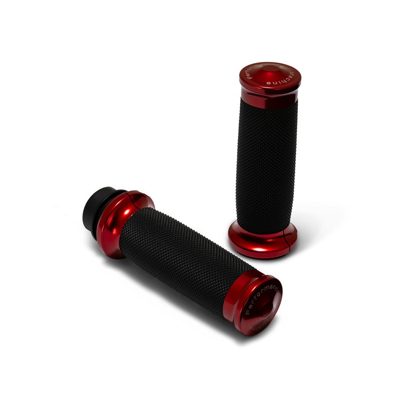 Performance Machine, Contour Renthal wrapped grips. Red