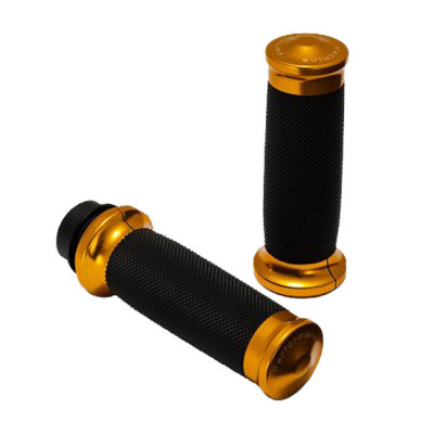 Performance Machine, Contour Renthal wrapped grips. Gold