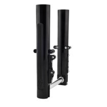 PM, lower leg assembly, dual disc, radial calipers. Black