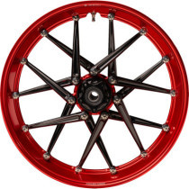 SPOKEN RIM - 18X5.5 - RED/BLACK - NESS HUB KIT REQUIRED