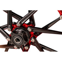 SPOKEN RIM - 19X3.25 - RED/BLACK - NESS HUB KIT REQUIRED