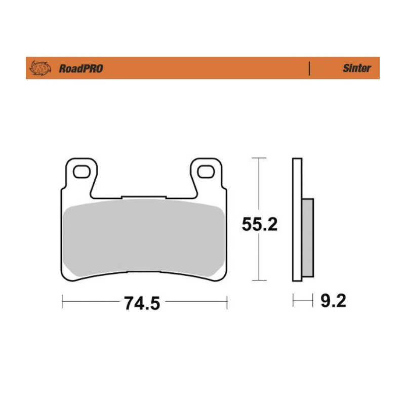 BRAKE PAD SINTER ROADPRO