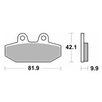 BRAKE PAD CAR/CER REAR