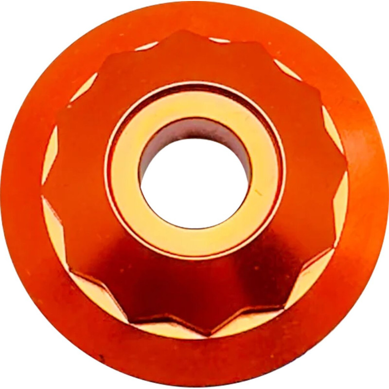 Steering Stem Nut - Orange