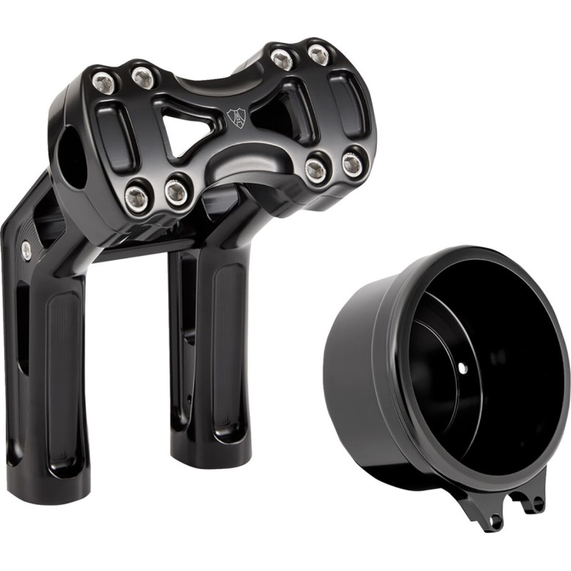 RISER METHOD WAYBACK  7' BLACK W/4" ROUND GAUGE SOFTAIL