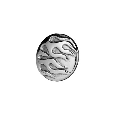  Flame 3D Gas Cap Cover Chrome 